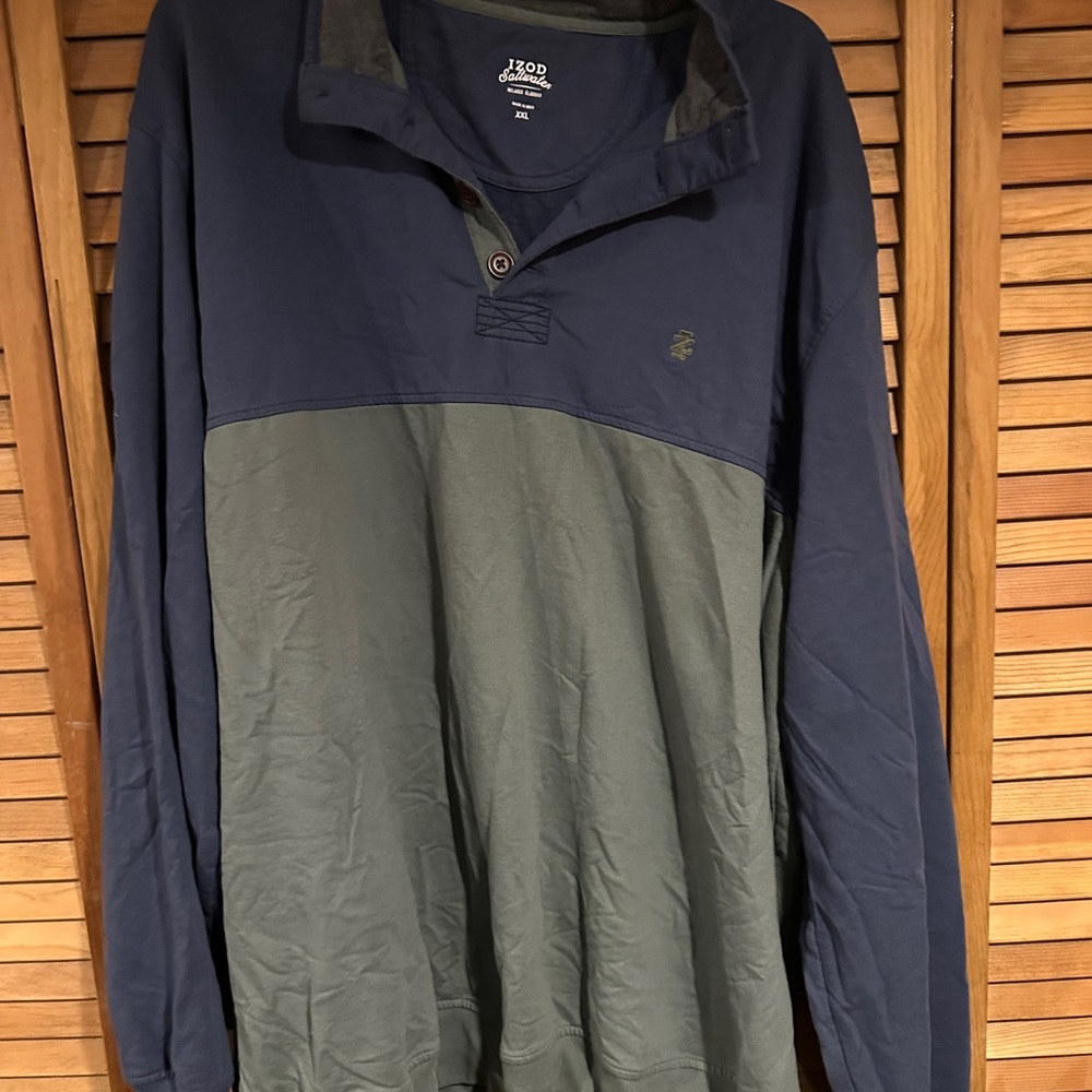 J. Rod Navy and Green Pullover